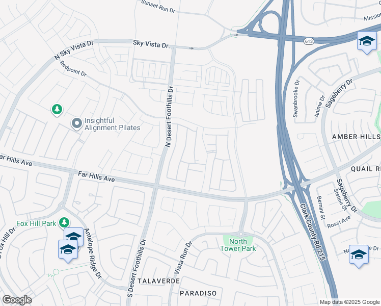 map of restaurants, bars, coffee shops, grocery stores, and more near 309 Gandara Street in Las Vegas