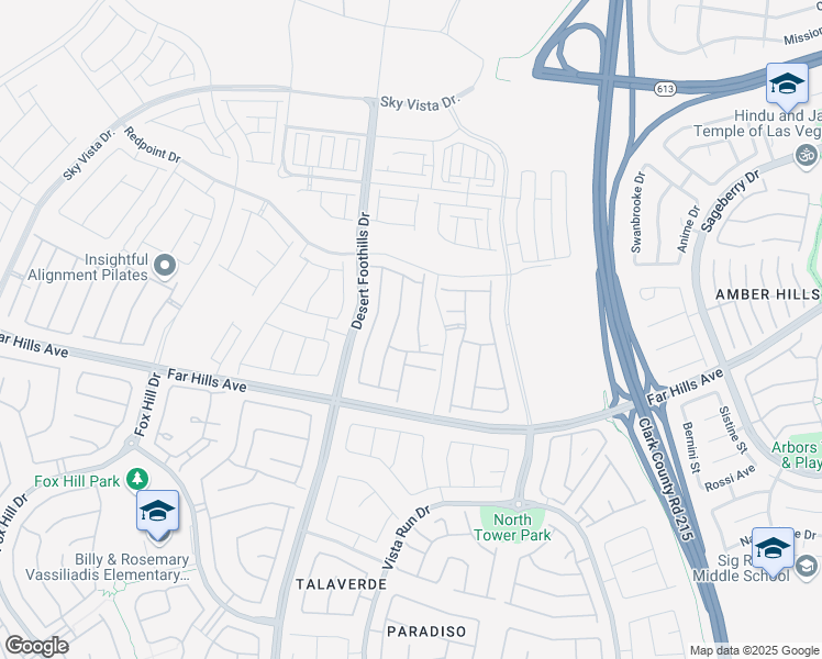 map of restaurants, bars, coffee shops, grocery stores, and more near 309 Gandara Street in Las Vegas