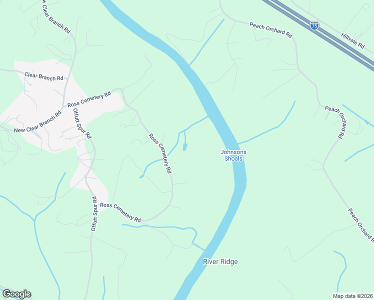 map of restaurants, bars, coffee shops, grocery stores, and more near 311 Ross Cemetery Road in Rocky Top