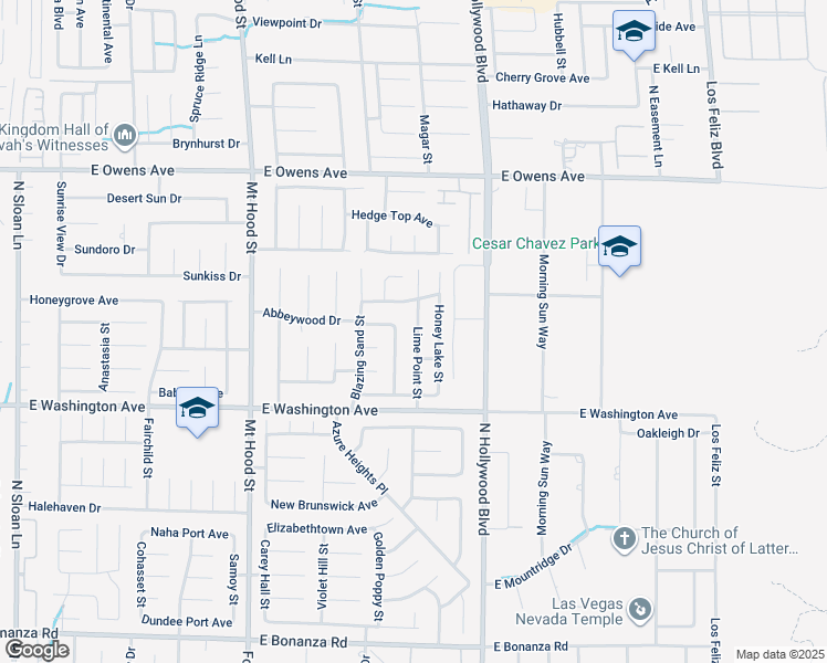 map of restaurants, bars, coffee shops, grocery stores, and more near 1287 Lime Point Street in Las Vegas
