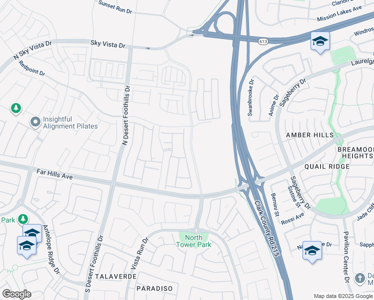 map of restaurants, bars, coffee shops, grocery stores, and more near 298 Nine Mile Creek Drive in Las Vegas