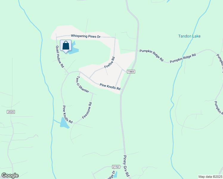 map of restaurants, bars, coffee shops, grocery stores, and more near 1016 Pine Knolls Road in Kernersville