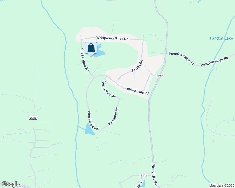 map of restaurants, bars, coffee shops, grocery stores, and more near Tam-O-Shanter in Forsyth County