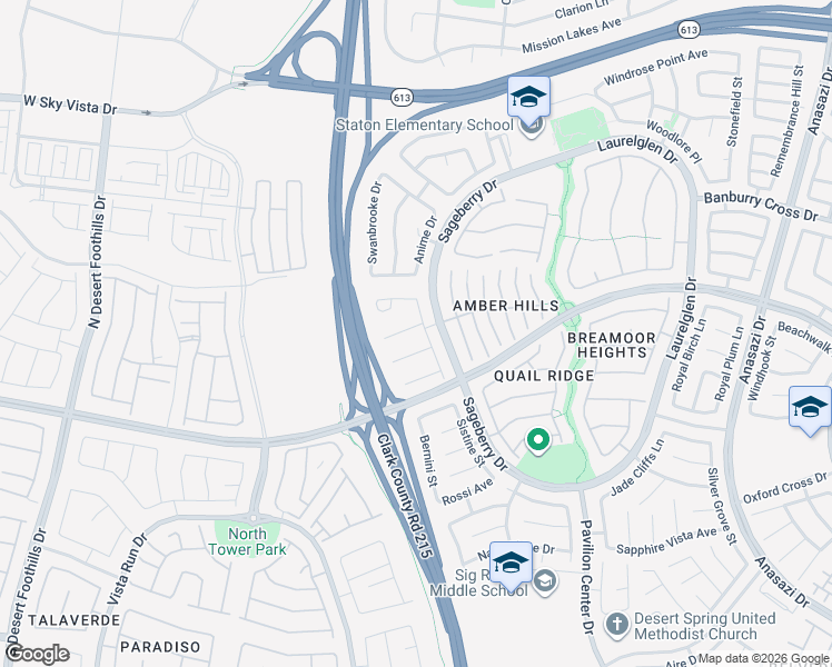 map of restaurants, bars, coffee shops, grocery stores, and more near 11157 Sandy Grove Avenue in Las Vegas