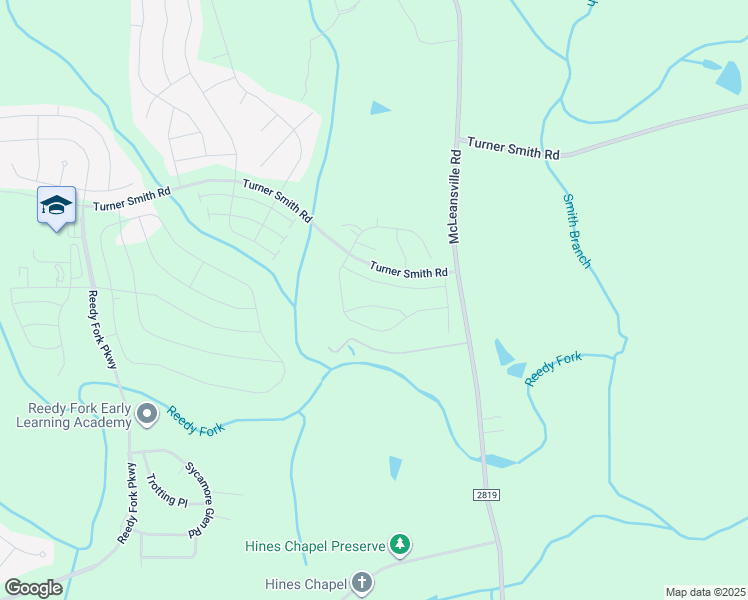 map of restaurants, bars, coffee shops, grocery stores, and more near 111 Saddlehorse Lane in McLeansville