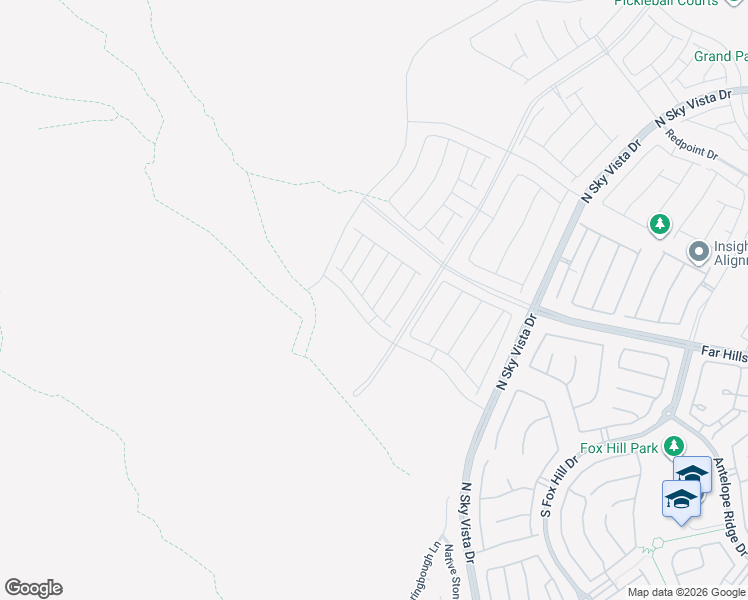 map of restaurants, bars, coffee shops, grocery stores, and more near 167 Cinder Cone Lane in Las Vegas