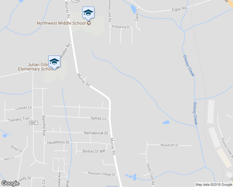 map of restaurants, bars, coffee shops, grocery stores, and more near 5145 Murray Road in Winston-Salem