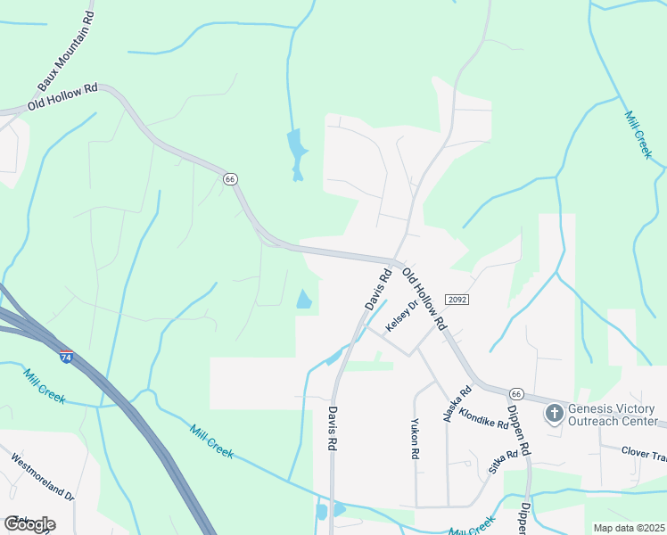 map of restaurants, bars, coffee shops, grocery stores, and more near 1660 Old Hollow Road in Winston-Salem