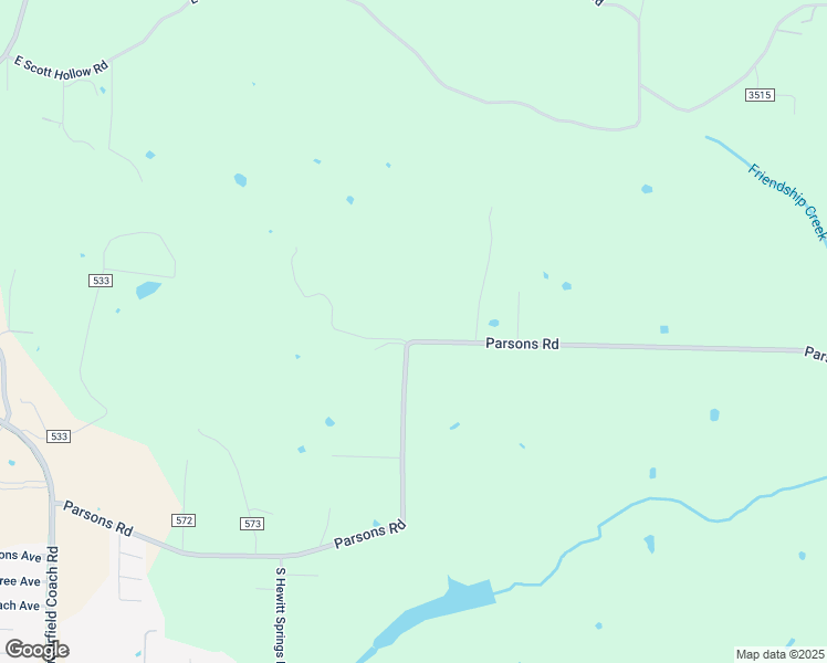 map of restaurants, bars, coffee shops, grocery stores, and more near 4532 Parsons Road in Springdale