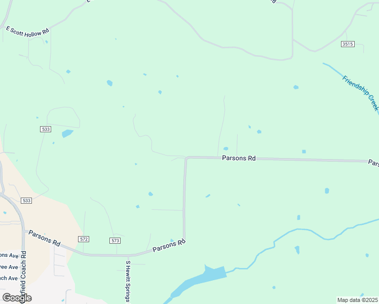 map of restaurants, bars, coffee shops, grocery stores, and more near 4532 Parsons Road in Springdale