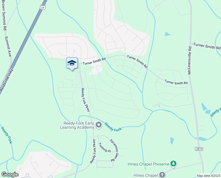 map of restaurants, bars, coffee shops, grocery stores, and more near 6450 R1 US Highway 29 in Greensboro