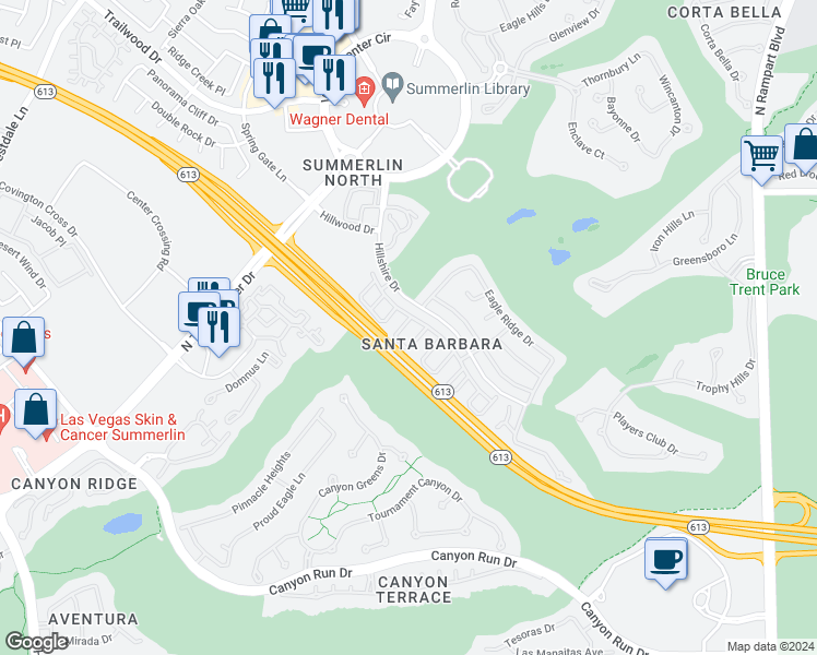 map of restaurants, bars, coffee shops, grocery stores, and more near 1120 Storke in Las Vegas