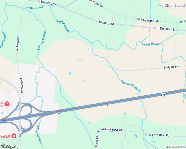 map of restaurants, bars, coffee shops, grocery stores, and more near 8400 Eastgate Boulevard in Mount Juliet