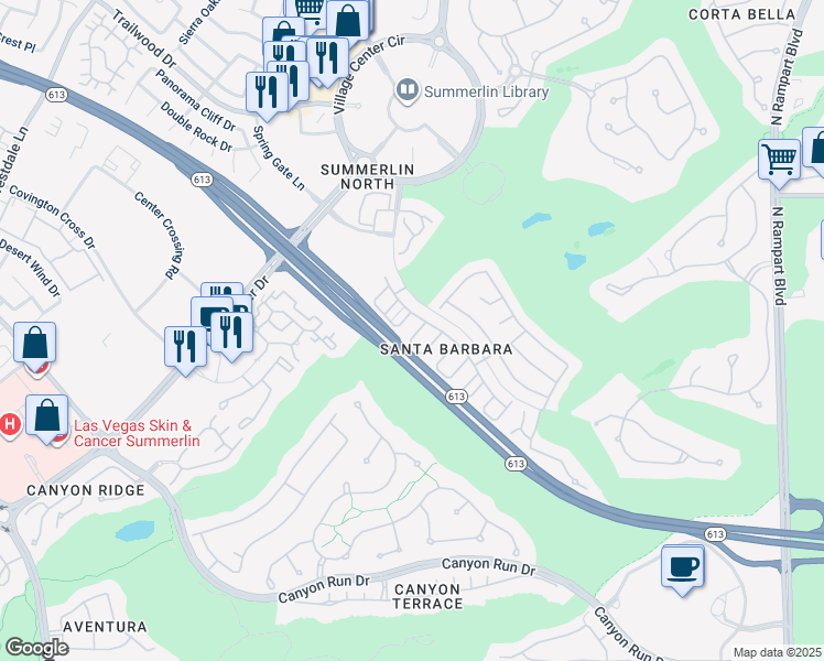 map of restaurants, bars, coffee shops, grocery stores, and more near 1113 Storke in Las Vegas