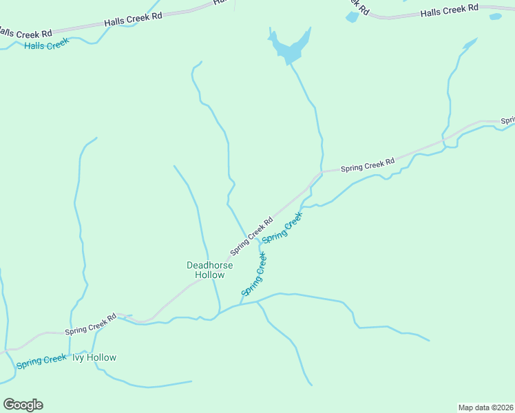map of restaurants, bars, coffee shops, grocery stores, and more near 3103 Spring Creek Road in Waverly