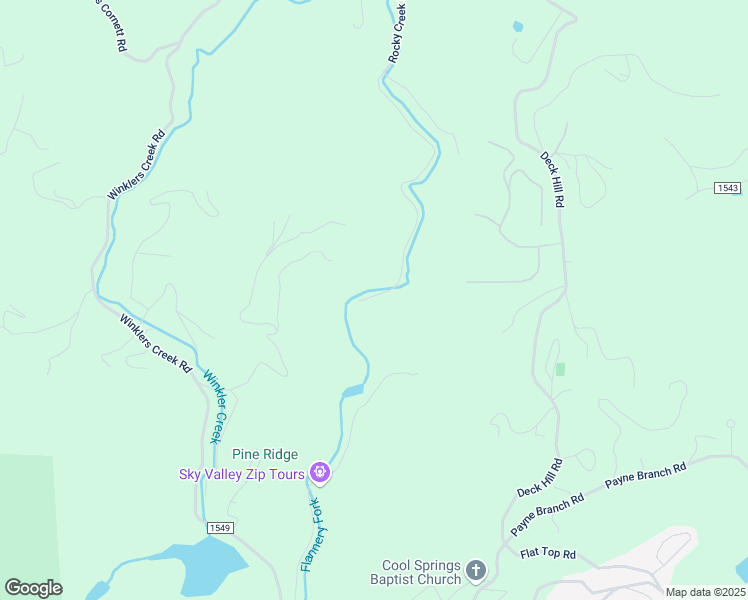 map of restaurants, bars, coffee shops, grocery stores, and more near 503 Rocky Creek Rd in Boone