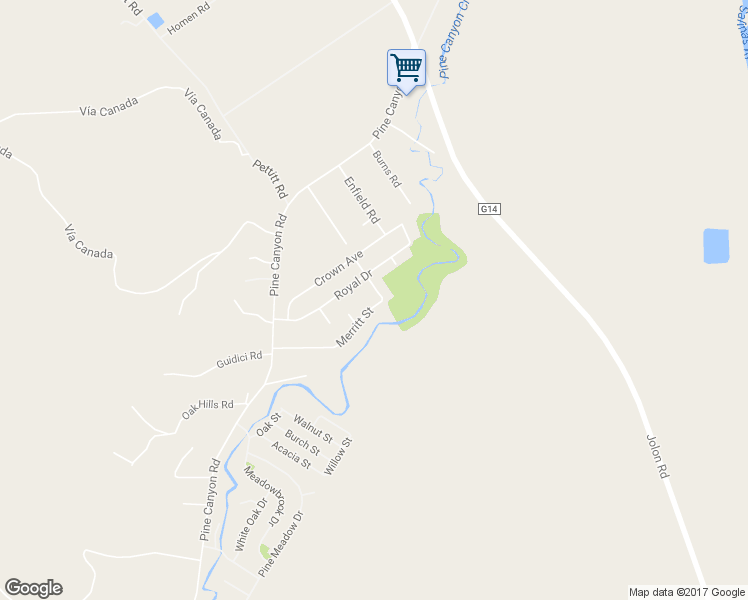 map of restaurants, bars, coffee shops, grocery stores, and more near 45195 Merritt Street in King City