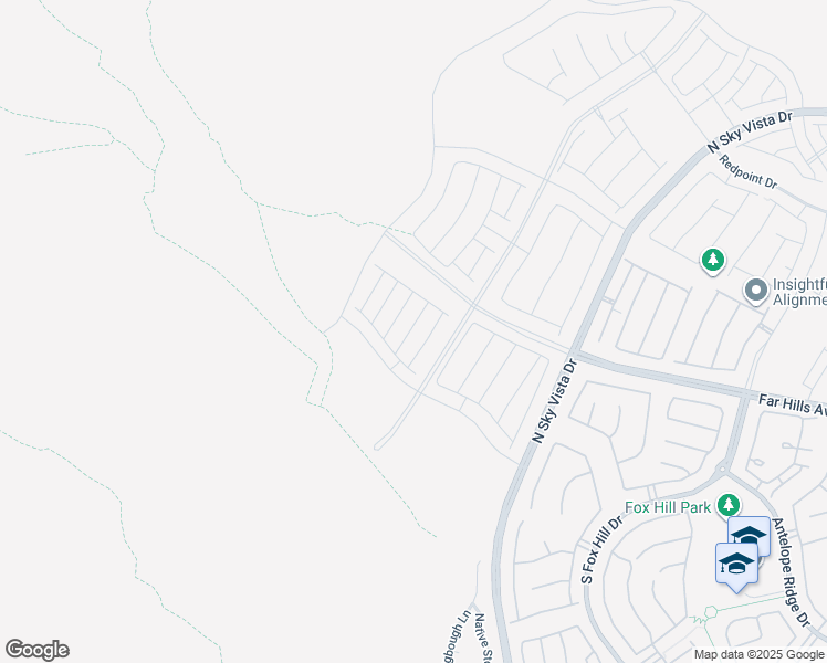 map of restaurants, bars, coffee shops, grocery stores, and more near 135 Cinder Cone Lane in Las Vegas