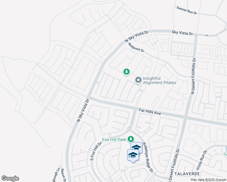 map of restaurants, bars, coffee shops, grocery stores, and more near 195 Cactus Sunrise Street in Las Vegas