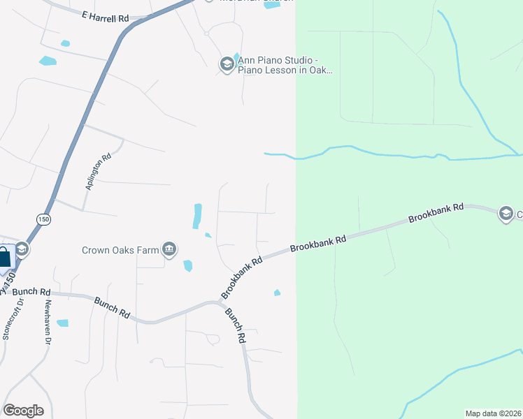 map of restaurants, bars, coffee shops, grocery stores, and more near 6719 Brookbank Road in Oak Ridge