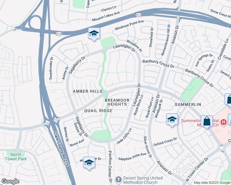 map of restaurants, bars, coffee shops, grocery stores, and more near 10816 Elm Ridge Avenue in Las Vegas