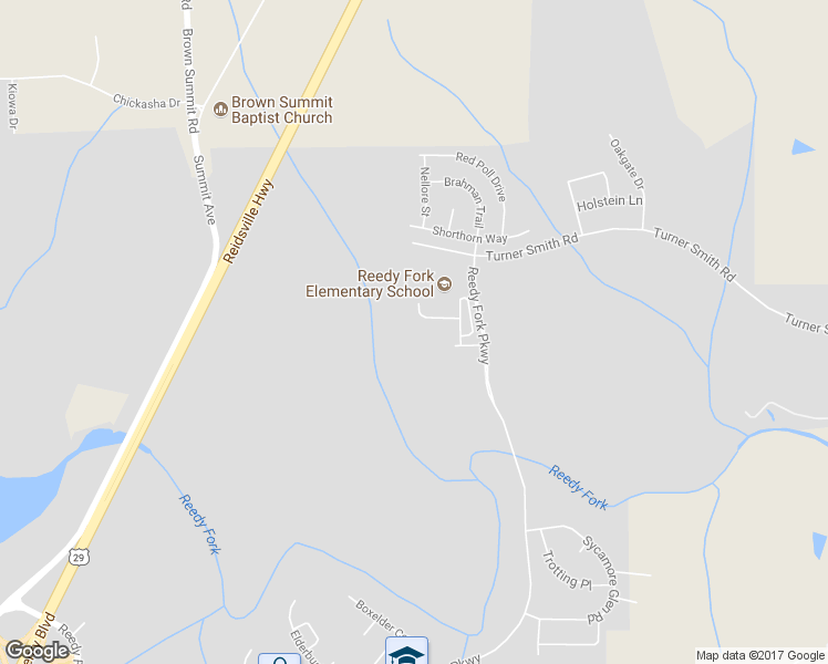 map of restaurants, bars, coffee shops, grocery stores, and more near 4561 Reedy Fork Parkway in Greensboro