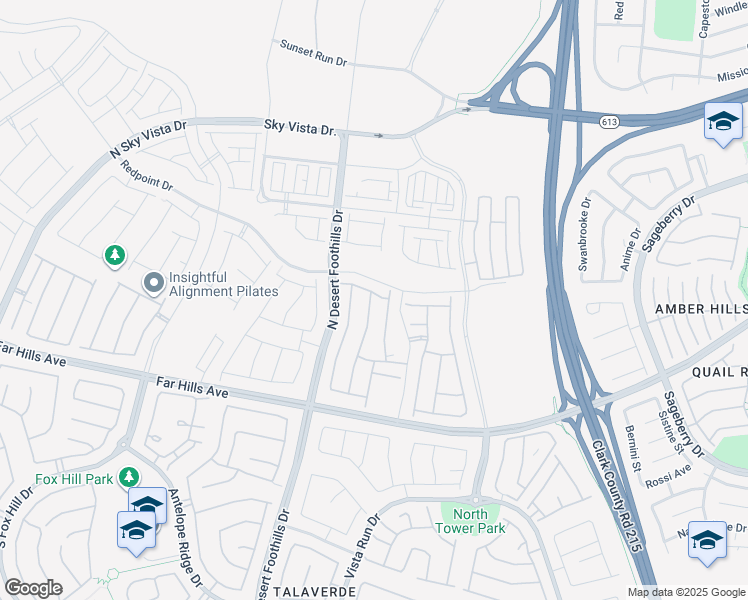 map of restaurants, bars, coffee shops, grocery stores, and more near 434 Robledo Street in Las Vegas