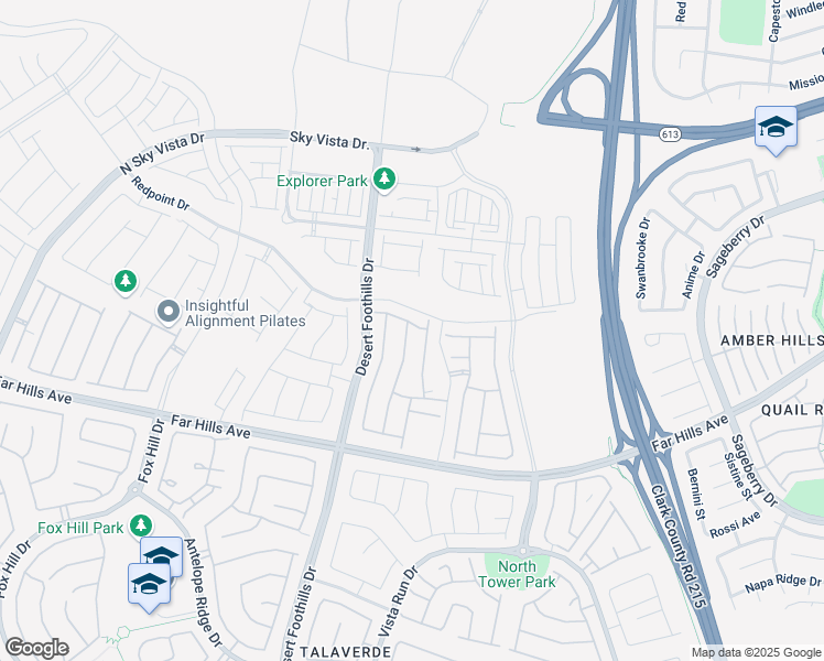 map of restaurants, bars, coffee shops, grocery stores, and more near 434 Robledo Street in Las Vegas