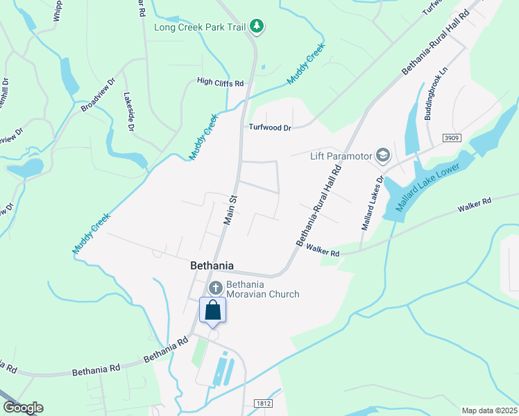 map of restaurants, bars, coffee shops, grocery stores, and more near 5648 Stoneman Place in Pfafftown