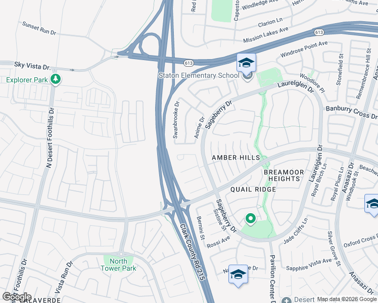 map of restaurants, bars, coffee shops, grocery stores, and more near 1201 Dream Bridge Drive in Las Vegas