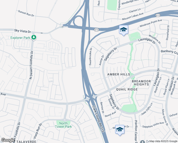 map of restaurants, bars, coffee shops, grocery stores, and more near 1201 Dream Bridge Drive in Las Vegas
