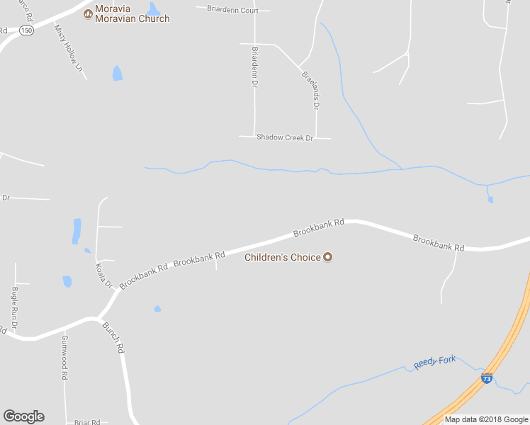 map of restaurants, bars, coffee shops, grocery stores, and more near 6767 Brookbank Road in Summerfield