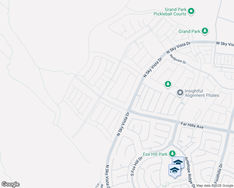 map of restaurants, bars, coffee shops, grocery stores, and more near 229 Rambling Vista Street in Las Vegas