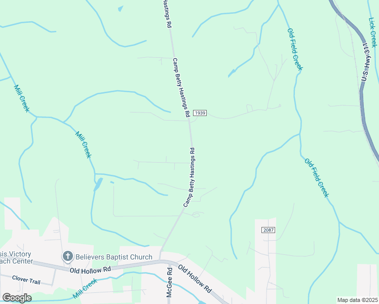 map of restaurants, bars, coffee shops, grocery stores, and more near 4324 Camp Betty Hastings Road in Walkertown
