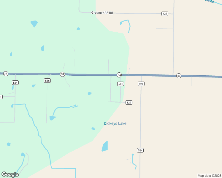 map of restaurants, bars, coffee shops, grocery stores, and more near 112 Greene Road 561 in Marmaduke