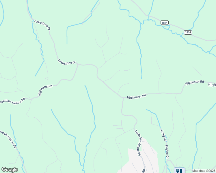 map of restaurants, bars, coffee shops, grocery stores, and more near Highwater Road in Waverly