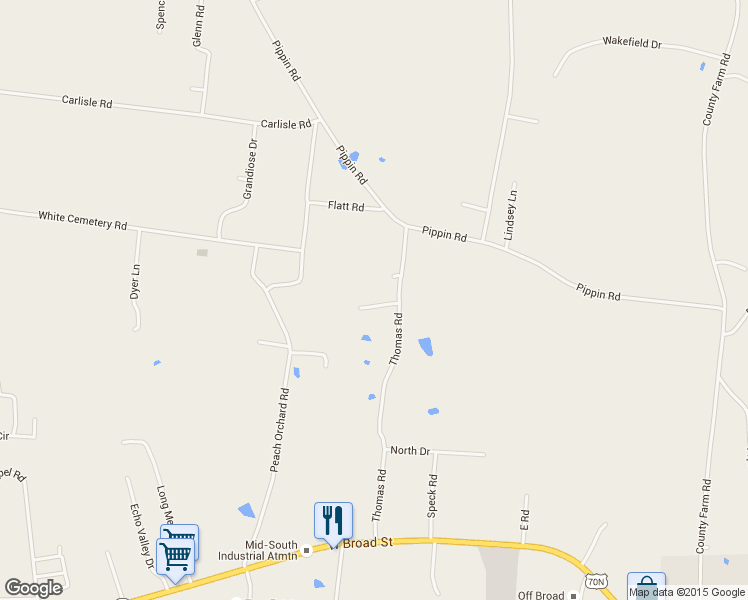 map of restaurants, bars, coffee shops, grocery stores, and more near 2261 Magura Drive in Cookeville