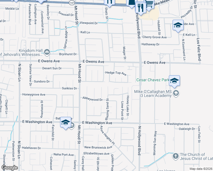 map of restaurants, bars, coffee shops, grocery stores, and more near 1437 Blazing Sand Street in Las Vegas