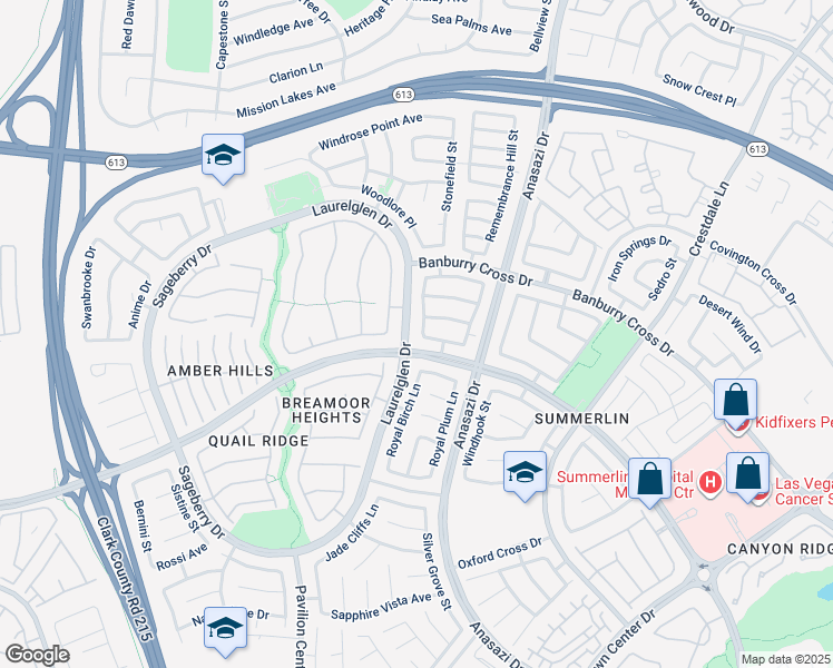 map of restaurants, bars, coffee shops, grocery stores, and more near 1205 Woodmore Drive in Las Vegas