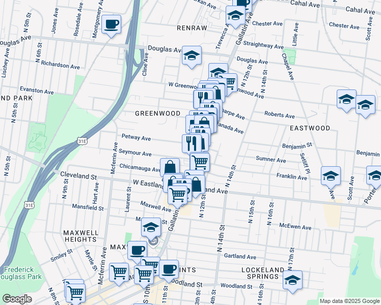 map of restaurants, bars, coffee shops, grocery stores, and more near 904 Gallatin Avenue in Nashville