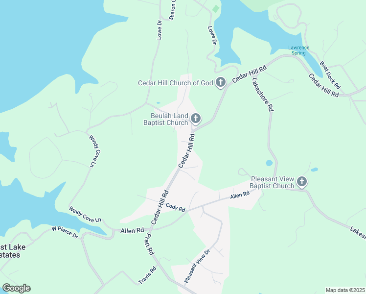 map of restaurants, bars, coffee shops, grocery stores, and more near 7188 Cedar Hill Road in Talbott