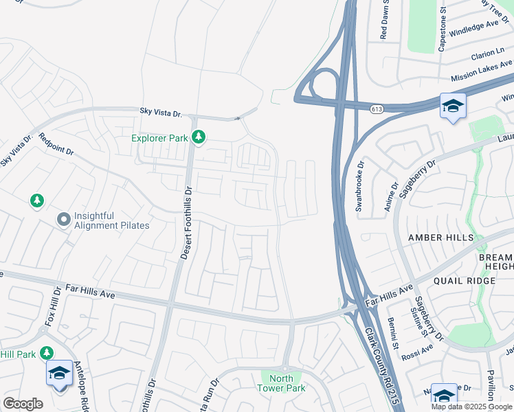 map of restaurants, bars, coffee shops, grocery stores, and more near 483 Fairview Hills Street in Las Vegas