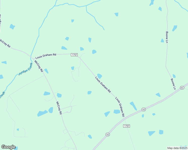 map of restaurants, bars, coffee shops, grocery stores, and more near Louis Graham Road in Alamance County