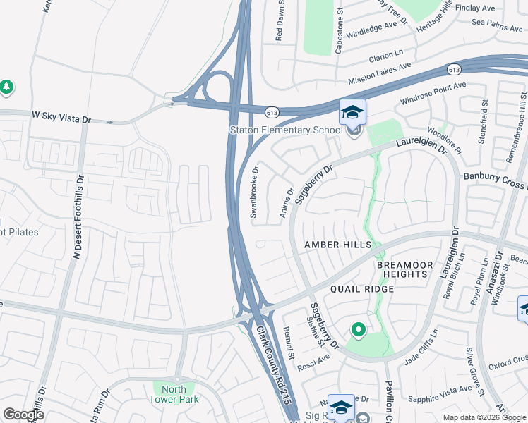 map of restaurants, bars, coffee shops, grocery stores, and more near 1221 Dream Bridge Drive in Las Vegas