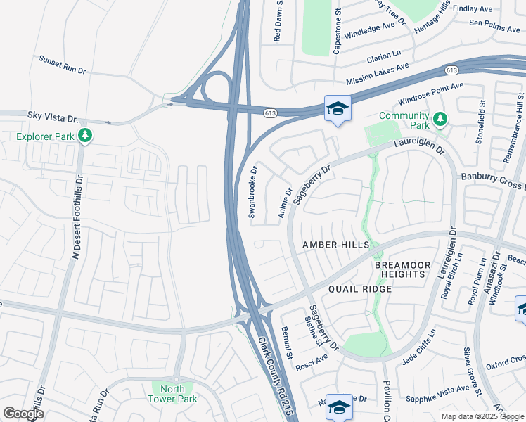 map of restaurants, bars, coffee shops, grocery stores, and more near 1221 Dream Bridge Drive in Las Vegas