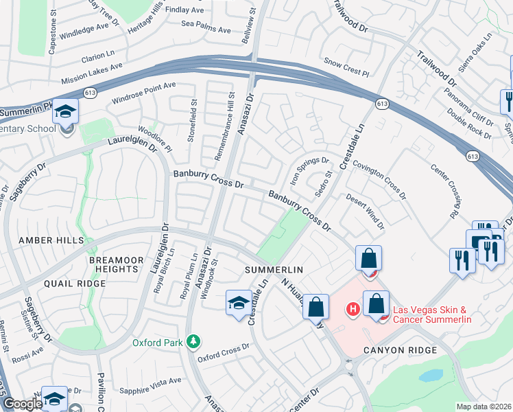 map of restaurants, bars, coffee shops, grocery stores, and more near 10313 Carolina Hills Avenue in Las Vegas