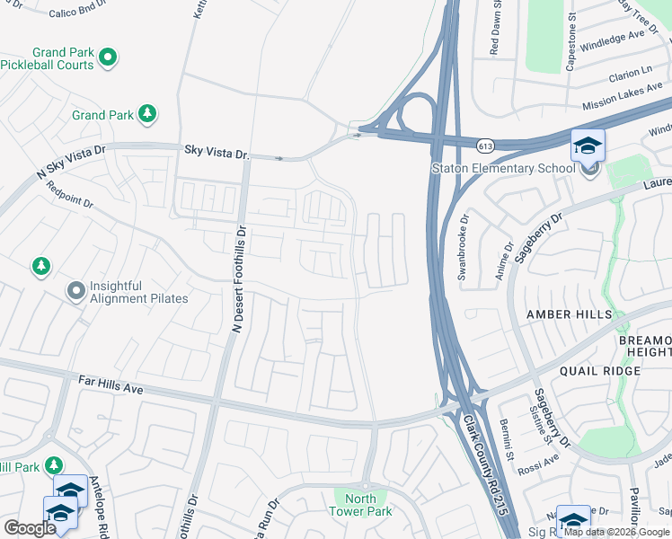map of restaurants, bars, coffee shops, grocery stores, and more near 486 Fairview Hills Street in Las Vegas
