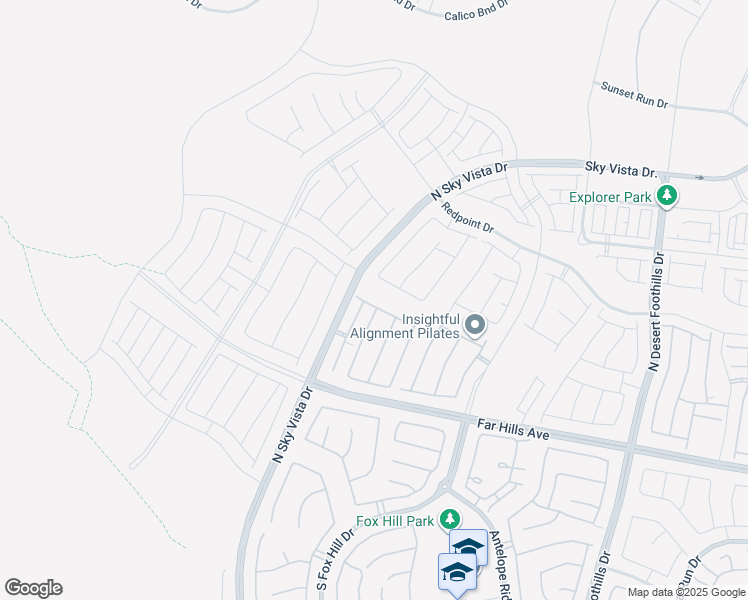 map of restaurants, bars, coffee shops, grocery stores, and more near 12350 Far Hills Avenue in Las Vegas