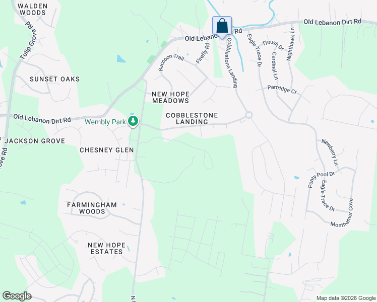 map of restaurants, bars, coffee shops, grocery stores, and more near 6303 North New Hope Road in Nashville