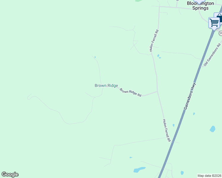 map of restaurants, bars, coffee shops, grocery stores, and more near 6515 Brown Ridge Road in Baxter